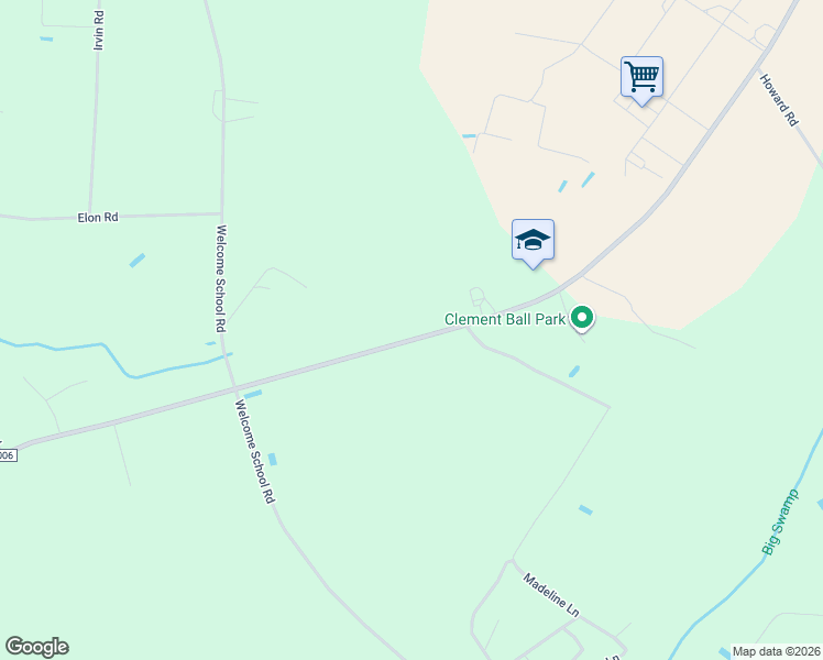 map of restaurants, bars, coffee shops, grocery stores, and more near 3562 Maxwell Road in Autryville