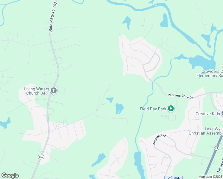 map of restaurants, bars, coffee shops, grocery stores, and more near 5701 Kreps Road in Clover
