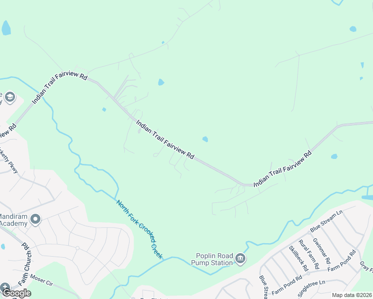 map of restaurants, bars, coffee shops, grocery stores, and more near 7305 Indian Trail Fairview Road in Indian Trail