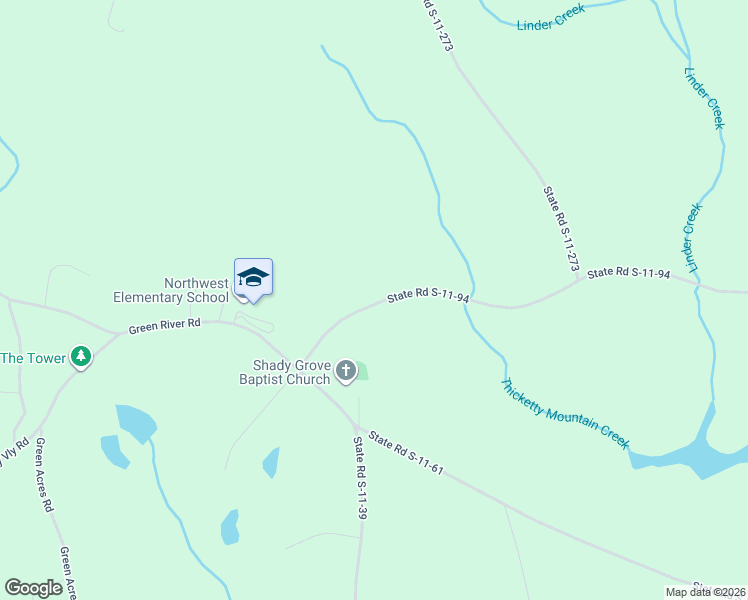 map of restaurants, bars, coffee shops, grocery stores, and more near 1221 State Road S-11-94 in Gaffney