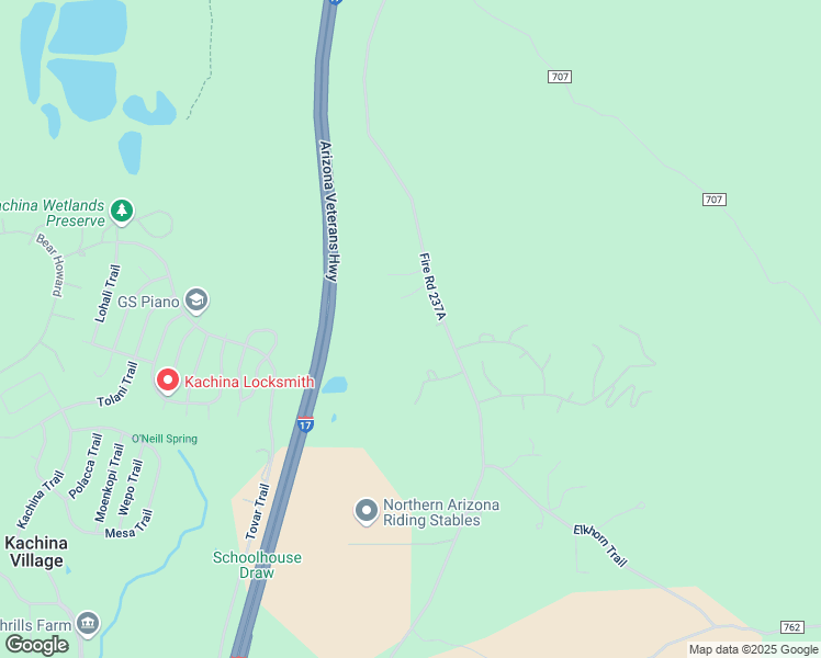 map of restaurants, bars, coffee shops, grocery stores, and more near 2578 Old Munds Highway in Flagstaff
