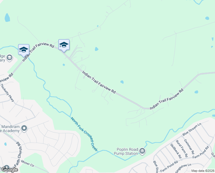 map of restaurants, bars, coffee shops, grocery stores, and more near 7208 Indian Trail Fairview Road in Indian Trail