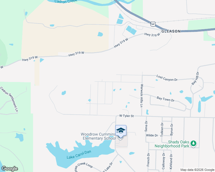 map of restaurants, bars, coffee shops, grocery stores, and more near 5700 West Tyler Street in Conway