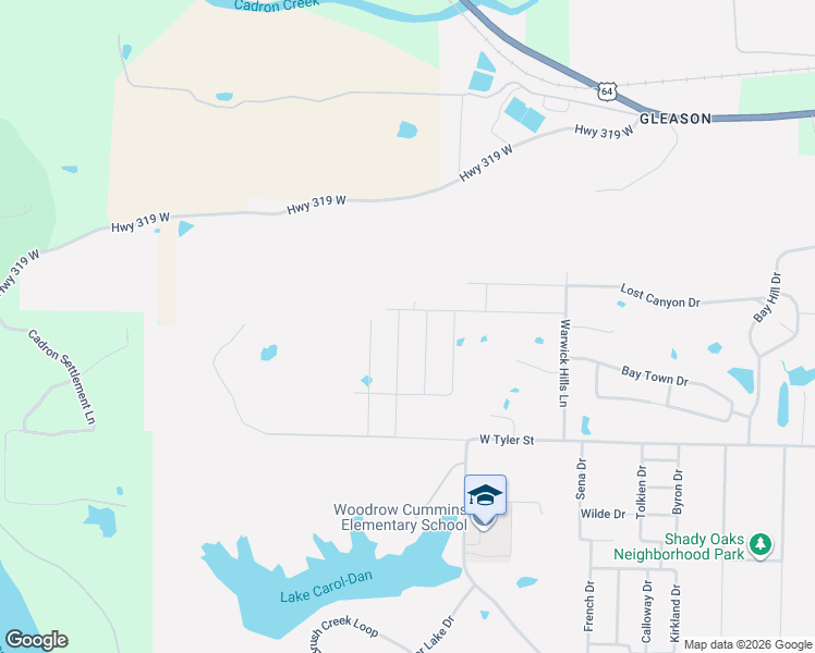 map of restaurants, bars, coffee shops, grocery stores, and more near 5700 West Tyler Street in Conway