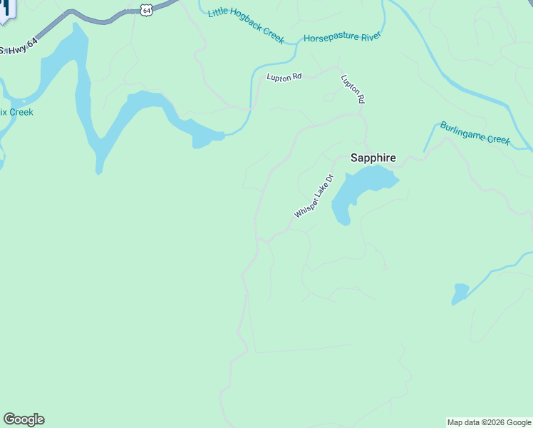 map of restaurants, bars, coffee shops, grocery stores, and more near 2806 Upper Whitewater Road in Sapphire