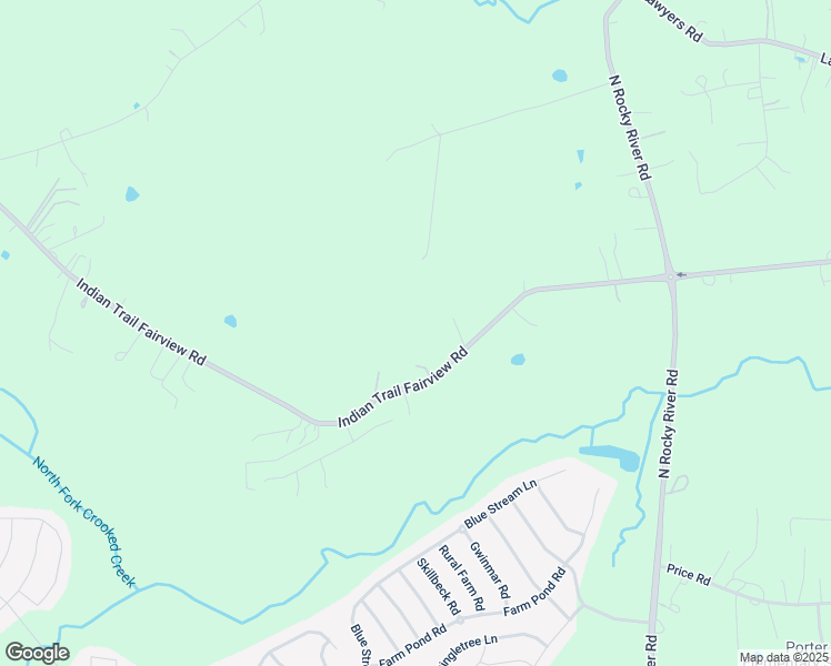 map of restaurants, bars, coffee shops, grocery stores, and more near 7623 Indian Trail Fairview Road in Indian Trail