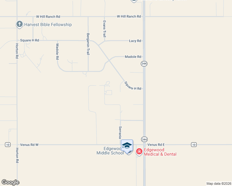 map of restaurants, bars, coffee shops, grocery stores, and more near 10 Circle South Road in Edgewood