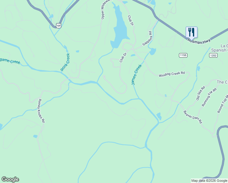 map of restaurants, bars, coffee shops, grocery stores, and more near 59 River Club Villas Drive in Sapphire