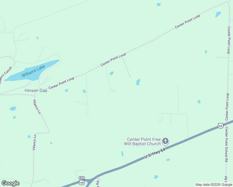 map of restaurants, bars, coffee shops, grocery stores, and more near 201 Center Point Loop in Vilonia