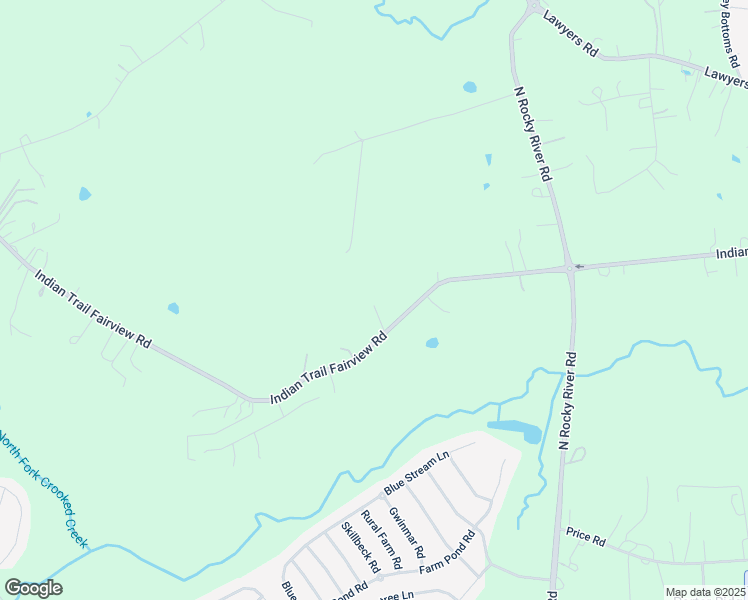 map of restaurants, bars, coffee shops, grocery stores, and more near 7623 Indian Trail Fairview Road in Indian Trail