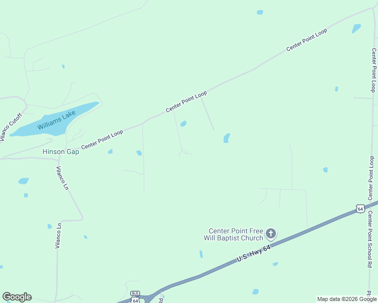 map of restaurants, bars, coffee shops, grocery stores, and more near 201 Center Point Loop in Vilonia