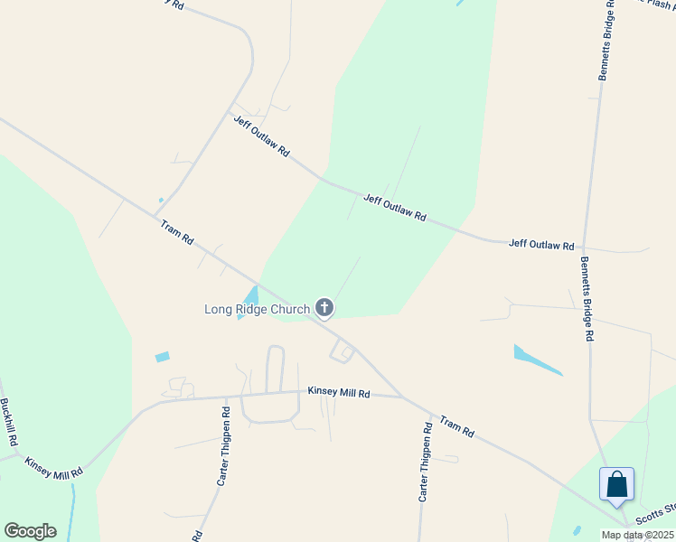 map of restaurants, bars, coffee shops, grocery stores, and more near 1441 Tram Road in Mount Olive
