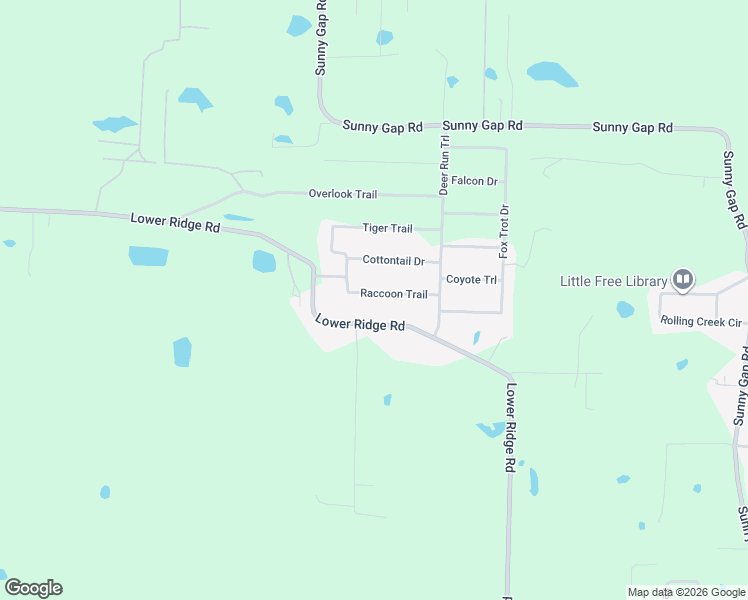 map of restaurants, bars, coffee shops, grocery stores, and more near 10 Raccoon Trail in Conway