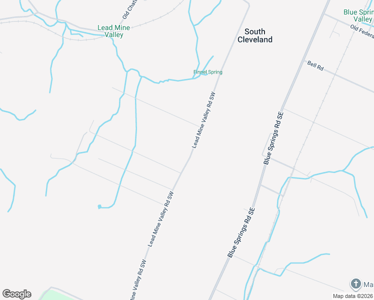 map of restaurants, bars, coffee shops, grocery stores, and more near 730 Lead Mine Valley Road Southwest in Cleveland