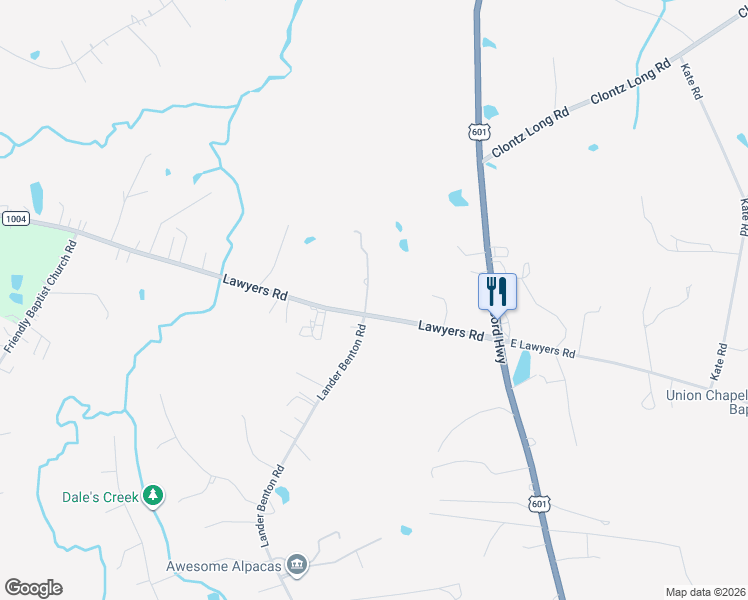 map of restaurants, bars, coffee shops, grocery stores, and more near 302 Lawyers Road in Monroe