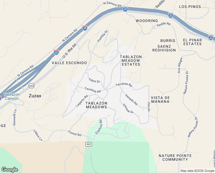 map of restaurants, bars, coffee shops, grocery stores, and more near 81 Tablazon Road in Tijeras