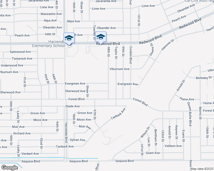map of restaurants, bars, coffee shops, grocery stores, and more near in California City