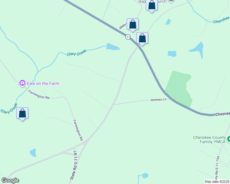map of restaurants, bars, coffee shops, grocery stores, and more near 1529 Old Post Road in Gaffney