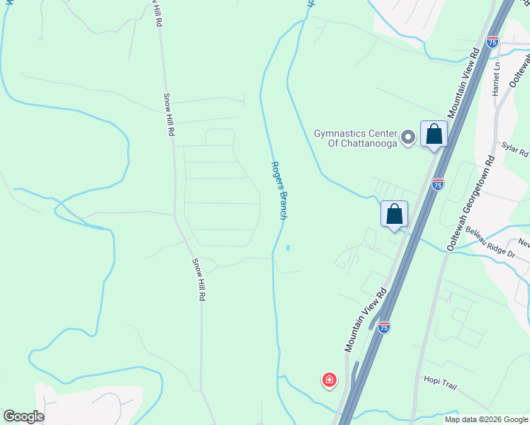 map of restaurants, bars, coffee shops, grocery stores, and more near in Collegedale