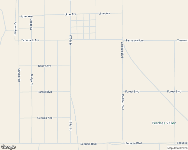 map of restaurants, bars, coffee shops, grocery stores, and more near Cadillac Boulevard in California City