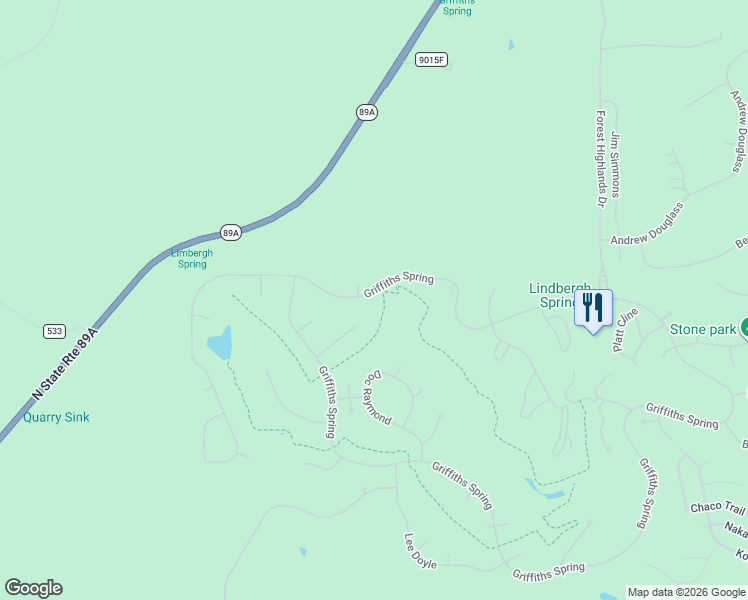 map of restaurants, bars, coffee shops, grocery stores, and more near 446 Griffiths Spring in Flagstaff