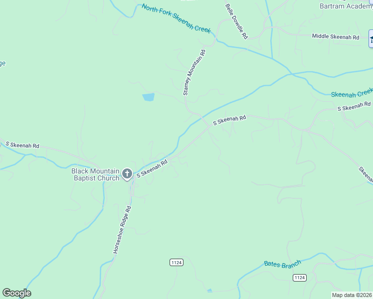 map of restaurants, bars, coffee shops, grocery stores, and more near 1109 S Skeenah Rd in Franklin