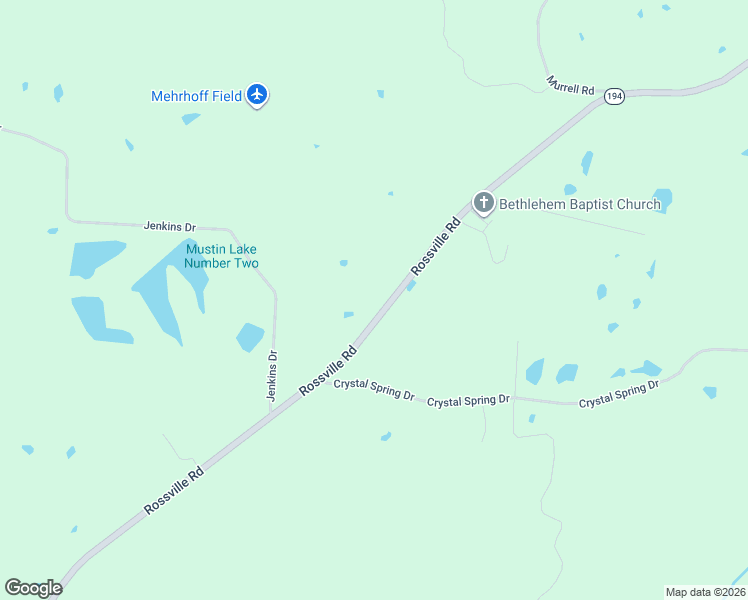 map of restaurants, bars, coffee shops, grocery stores, and more near 5055 Tennessee 194 in Rossville
