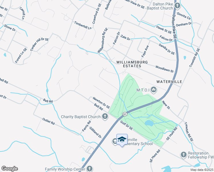 map of restaurants, bars, coffee shops, grocery stores, and more near 263 Southeast Bell Street in Cleveland