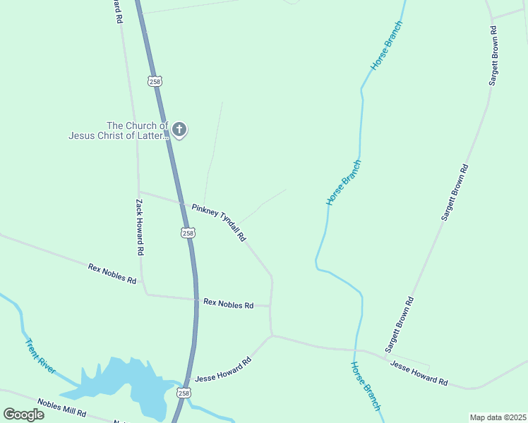 map of restaurants, bars, coffee shops, grocery stores, and more near 157 Prentice Tyndall Lane in Deep Run