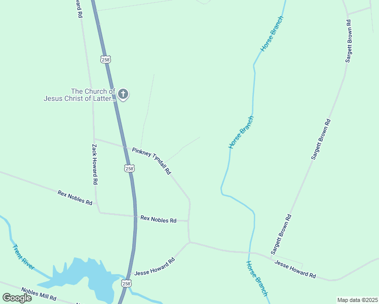 map of restaurants, bars, coffee shops, grocery stores, and more near 157 Prentice Tyndall Lane in Deep Run