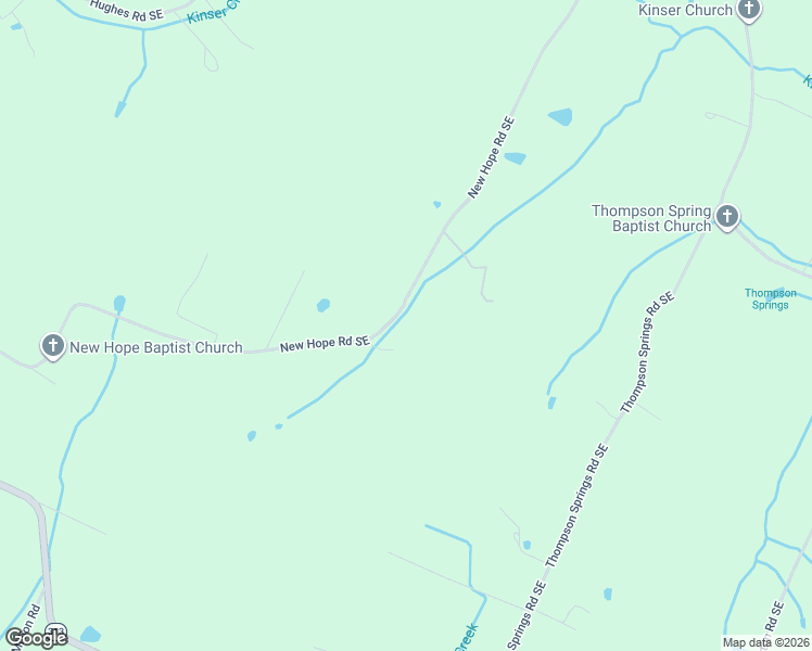 map of restaurants, bars, coffee shops, grocery stores, and more near 561 New Hope Road Southeast in Cleveland