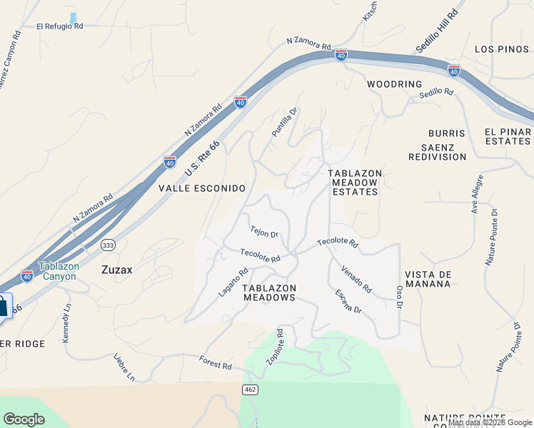 map of restaurants, bars, coffee shops, grocery stores, and more near 88 Lagarto Road in Tijeras