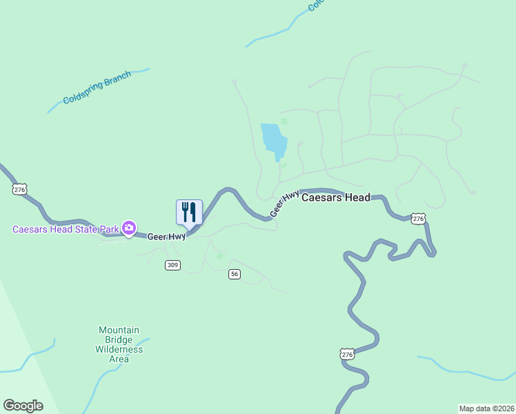 map of restaurants, bars, coffee shops, grocery stores, and more near 62 Cliff Ridge Drive in Cleveland