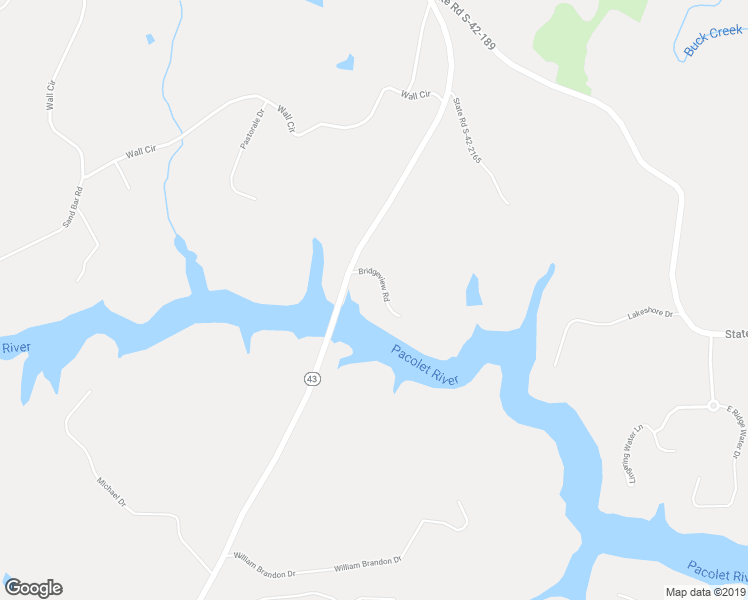 map of restaurants, bars, coffee shops, grocery stores, and more near 118 Bridgeview Road in Chesnee