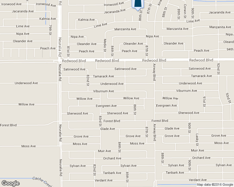 map of restaurants, bars, coffee shops, grocery stores, and more near 8448 Viburnum Avenue in California City