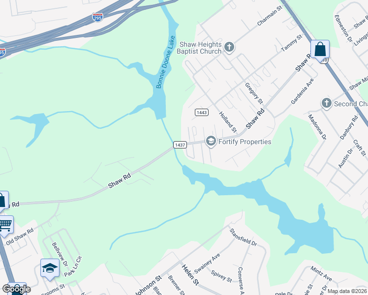 map of restaurants, bars, coffee shops, grocery stores, and more near 112 Alco Circle in Fayetteville