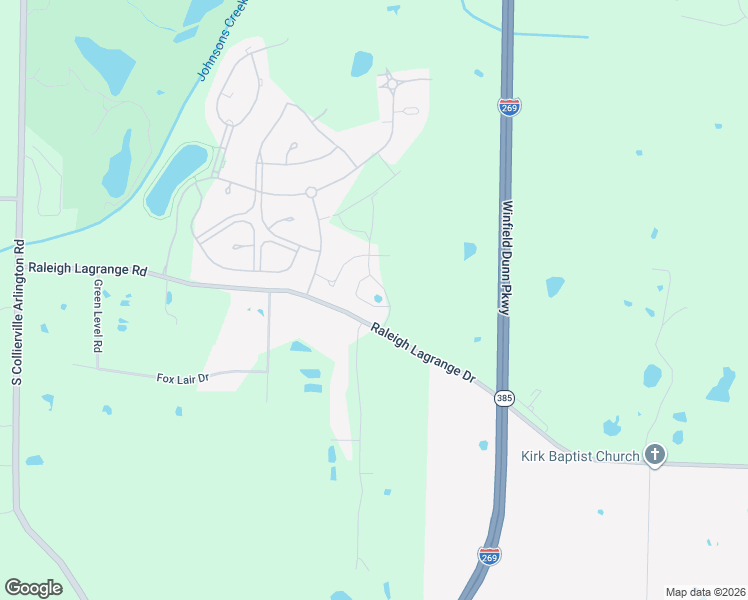map of restaurants, bars, coffee shops, grocery stores, and more near 12579 Tiempo Lane in Collierville