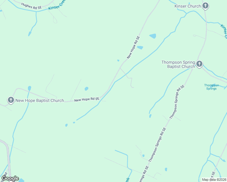 map of restaurants, bars, coffee shops, grocery stores, and more near 561 New Hope Road Southeast in Cleveland