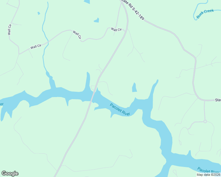 map of restaurants, bars, coffee shops, grocery stores, and more near 118 Bridgeview Road in Chesnee