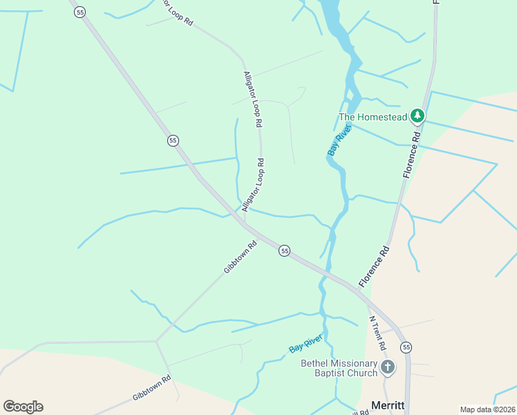 map of restaurants, bars, coffee shops, grocery stores, and more near 1763 Alligator Loop Road in Merritt