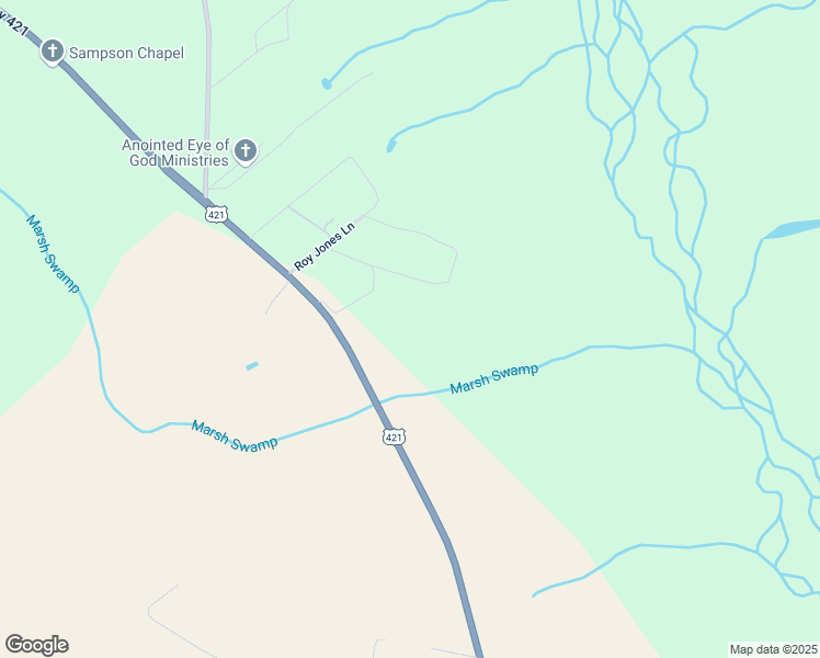 map of restaurants, bars, coffee shops, grocery stores, and more near 111 Roy Jones Lane in Clinton