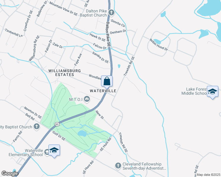 map of restaurants, bars, coffee shops, grocery stores, and more near 3686-3698 York Lane in Cleveland