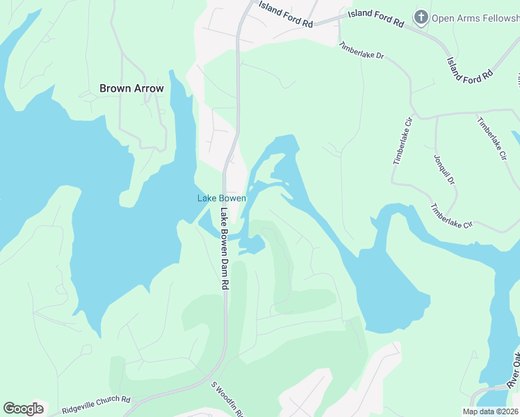 map of restaurants, bars, coffee shops, grocery stores, and more near 377 Island Green Lane in Inman