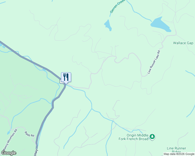 map of restaurants, bars, coffee shops, grocery stores, and more near 186 Diamond Creek Road in Rosman