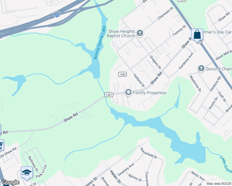 map of restaurants, bars, coffee shops, grocery stores, and more near 112 Alco Circle in Fayetteville