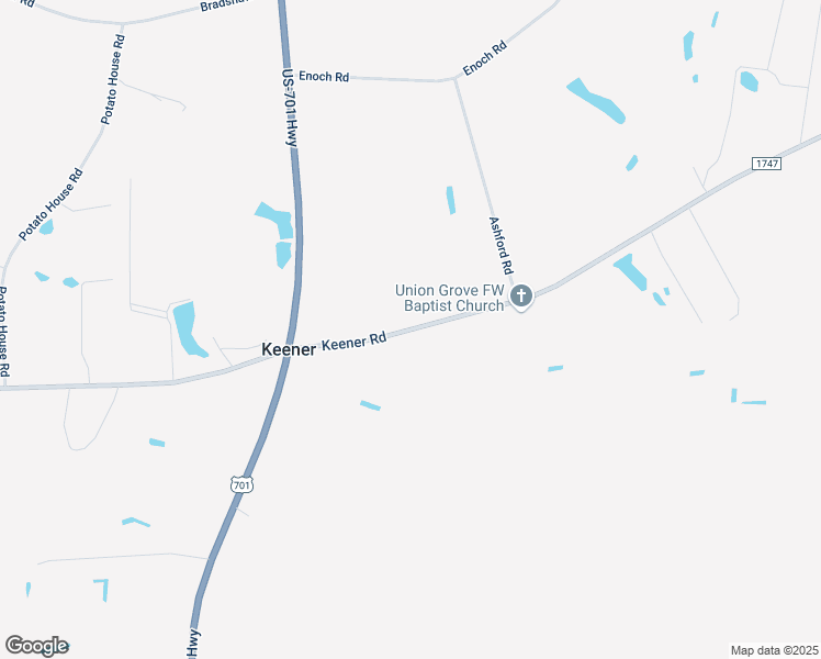 map of restaurants, bars, coffee shops, grocery stores, and more near 6781 Keener Road in Clinton