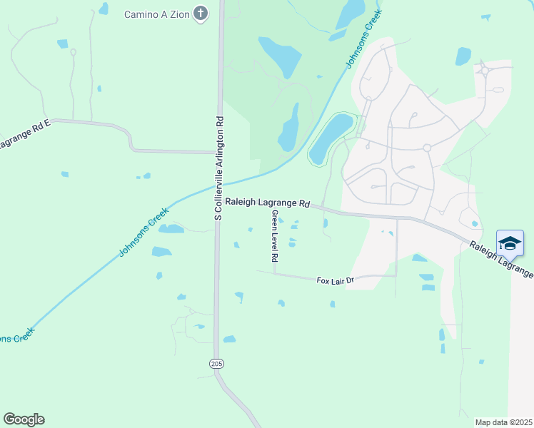 map of restaurants, bars, coffee shops, grocery stores, and more near 645 Green Level Road in Collierville