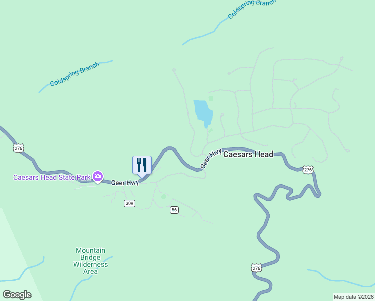 map of restaurants, bars, coffee shops, grocery stores, and more near 62 Cliff Ridge Drive in Cleveland