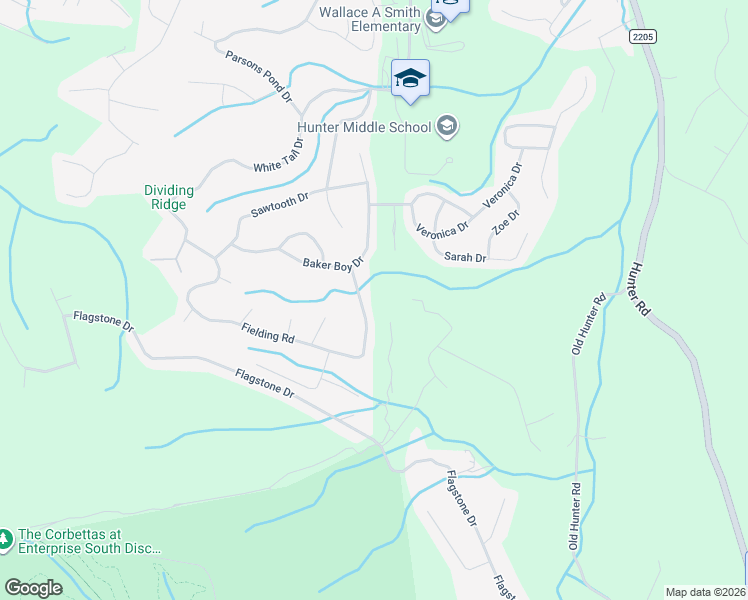 map of restaurants, bars, coffee shops, grocery stores, and more near 10522 Fielding Road in Ooltewah