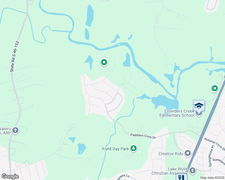map of restaurants, bars, coffee shops, grocery stores, and more near 1327 Fishing Creek Road in Clover